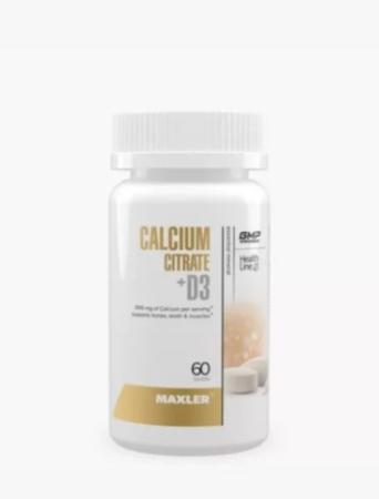 Maxler Calcium Citrate + D3 60 таб