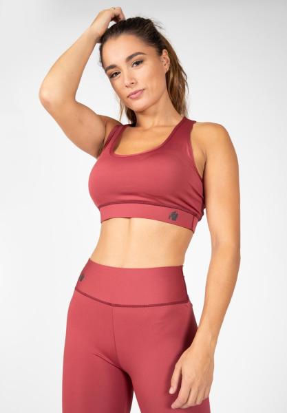 Gorilla Wear Женская Бра Meta Sports Bra Burgundy Red