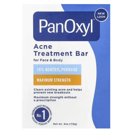 PanOxyl, мыло от акне, для лица и тела, 113 г (4 унции)