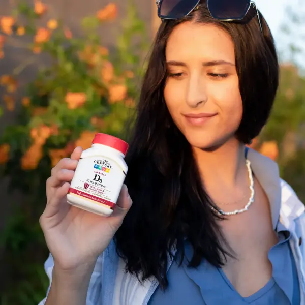 21st Century Витамин D3 10 мкг 400 МЕ 110 жевательных таблеток