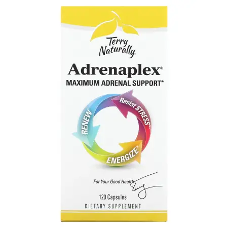 Terry Naturally, Adrenaplex, максимальная поддержка надпочечников, 120 капсул