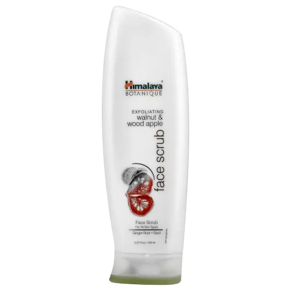 Himalaya, Botanique, Отшелушивающий скраб для лица с грецким орехом и деревянным яблоком, 5.07 жидки