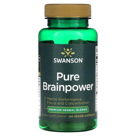 Swanson, Pure Brainpower, 60 веганских капсул
