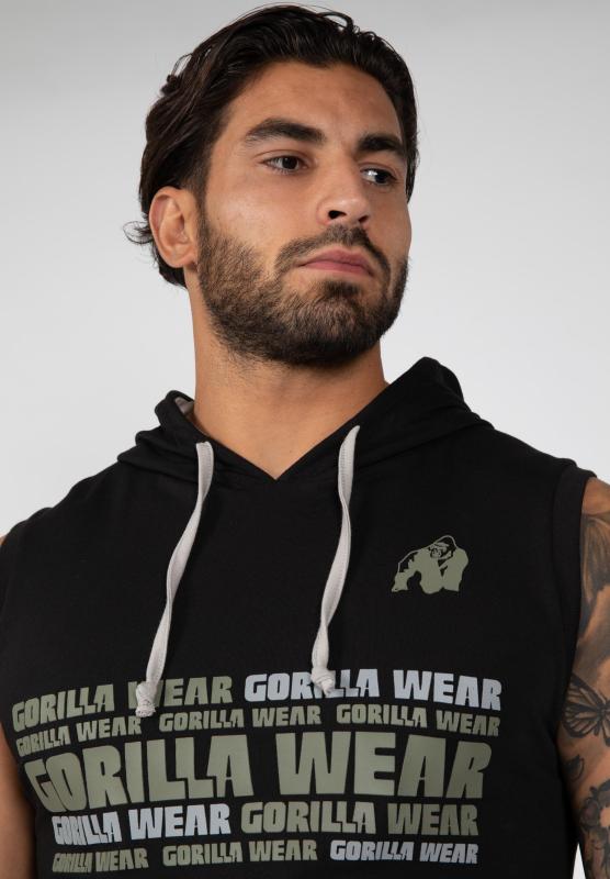 Gorilla Wear Безрукавка Melbourne Sleeveless Hooded T-shirt Black