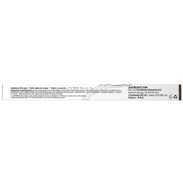 J.Cat Beauty, Ручка для контурирования бровей с 4 кончиками, коричневая, 1,5 г (0,05 унции)