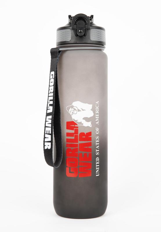 Gorilla Wear  Gradient Water Bottle 1000ML - Black/Gray