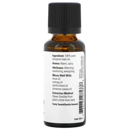 NOW Foods, Essential Oils, эфирное масло коры корицы, 30 мл (1 жидк. унция) – оригинальная продукция AthleticFuel
