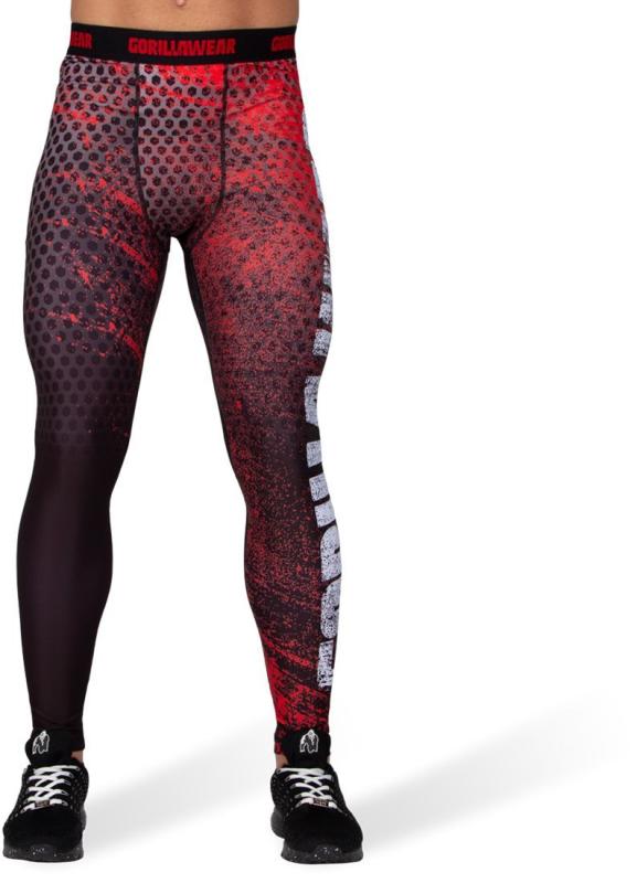 Gorilla Wear Тайтсы Bruce Mens Tights Black/Red