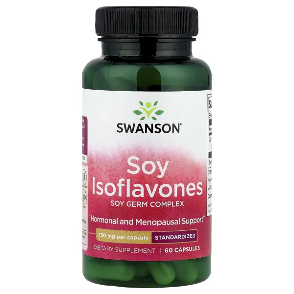 Swanson, Изофлавоны сои, 750 мг, 60 капсул