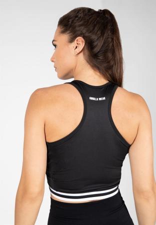 Gorilla Wear Женский Топ Mesa Zip Front Crop Top - Black