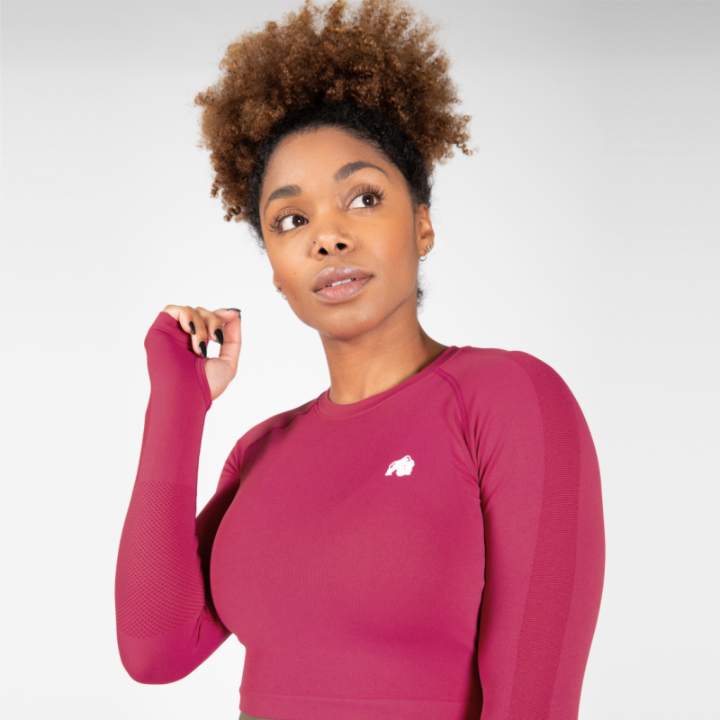 Gorilla Wear Женская кофта Hilton Seamless Longsleeve Fuchsia