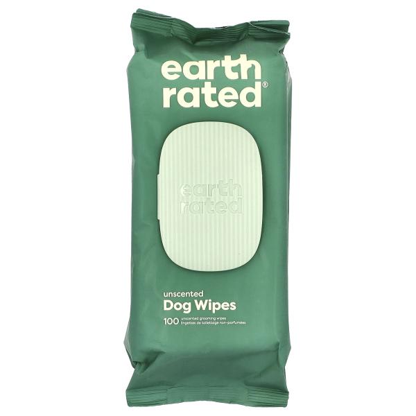 Earth Rated, салфетки для собак, без запаха, 100 шт.