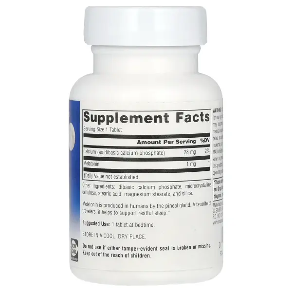 Source Naturals, Мелатонин, 1 мг, 100 таблеток