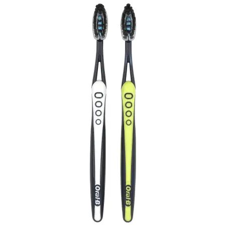 Oral-B, Угольная зубная щетка Pro-Flex, средний размер, 2 шт. В упаковке