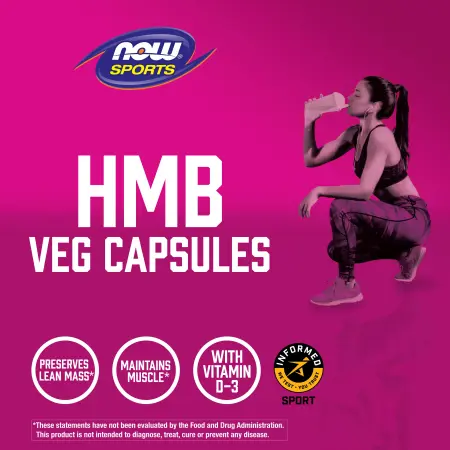 NOW Foods HMB Гидроксиметилбутират 500 мг 120  капсул – оригинальная продукция AthleticFuel