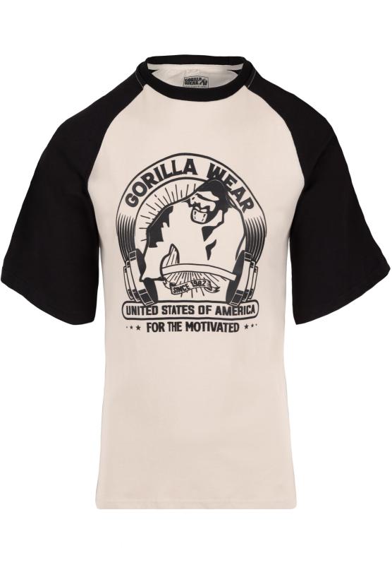 Gorilla Wear Футболка Logan Oversized T-Shirt Beige/Black