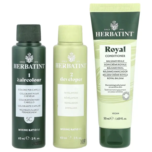 Herbatint Стойкая гель-краска для волос 5C Светло-пепельный каштан 135 мл