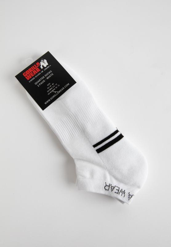 Gorilla Wear Носки Quarter Socks 2-Pack White