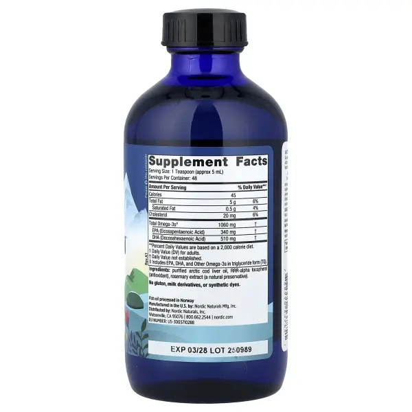 Nordic Naturals, жир печени арктической трески, 237 мл (8 жидк. унций)