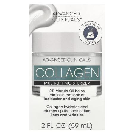 Advanced Clinicals, Collagen, увлажняющее средство Multi-Lift, 59 мл (2 жидк. унц.)