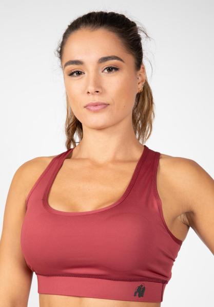 Gorilla Wear Женская Бра Meta Sports Bra Burgundy Red