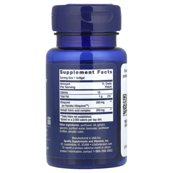 Life Extension, Super Ubiquinol CoQ10 с улучшенной поддержкой митохондрий, 200 мг, 30 гелевых капсул – оригинальная продукция AthleticFuel