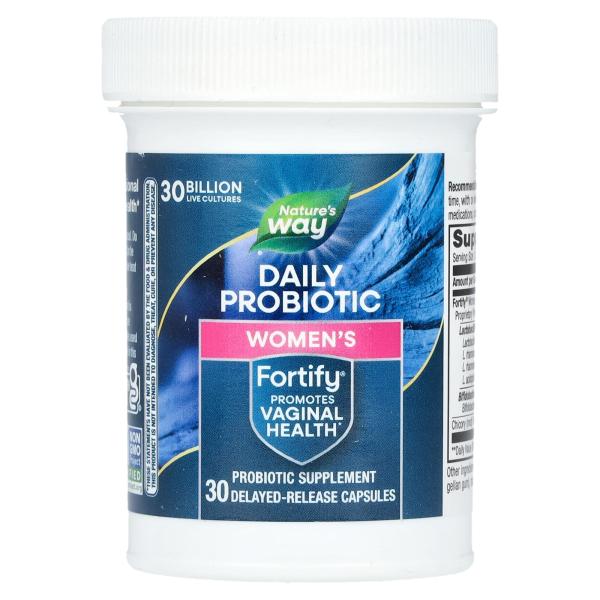 Nature's Way, Fortify, женский пробиотик + пребиотики, повседневный уход, 30 миллиардов, 30 овощей с