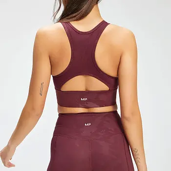 MyProtein Женский спортивный бюстгальтер Adapt Camo Merlot