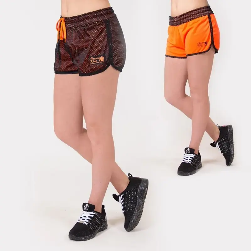 Gorilla Wear Женские шорты Madison Reversible Short Black/N-Orange