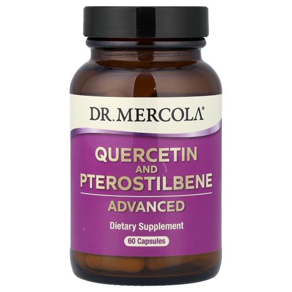 Dr. Mercola, Кверцетин и птеростильбен с усовершенствованной рецептурой, 60 капсул