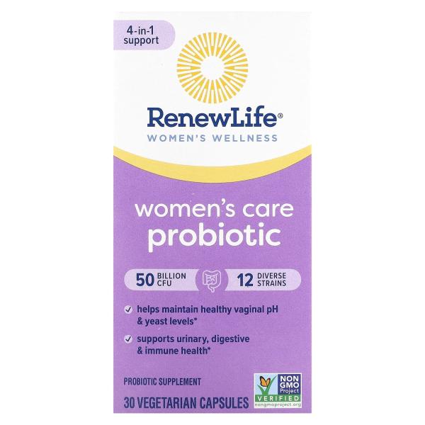 Renew Life, Ultimate Flora™, пробиотик с отсроченным высвобождением, 30 веганских капсул