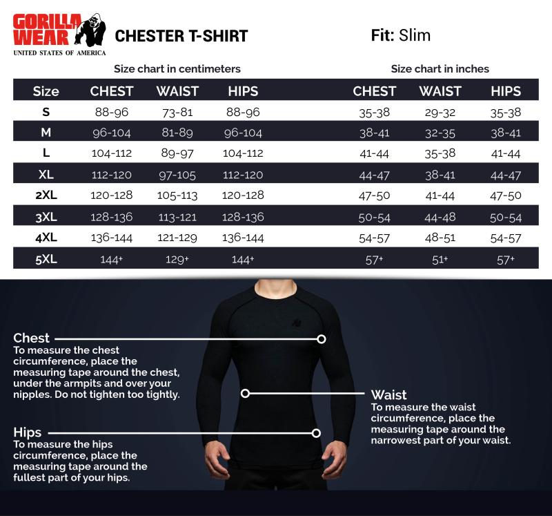 Gorilla Wear Футболка Chester T-Shirt Black/Blue