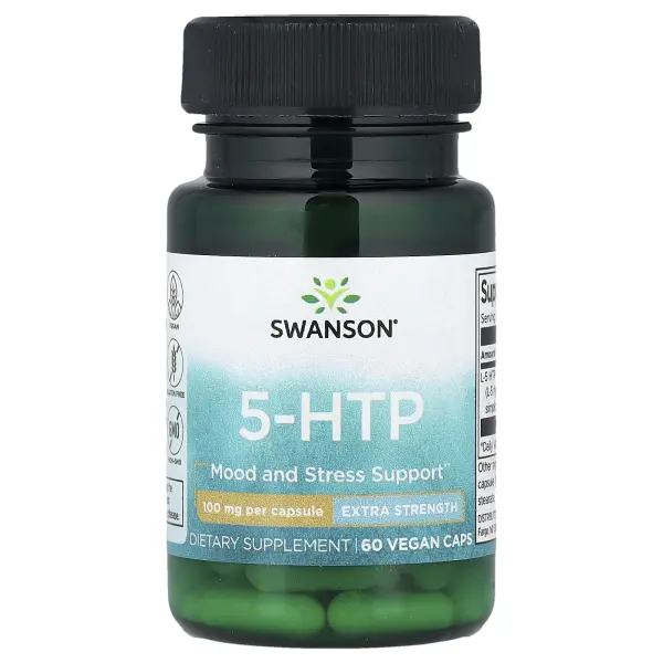 Swanson 5-HTP 100 мг 60 веганских капсул
