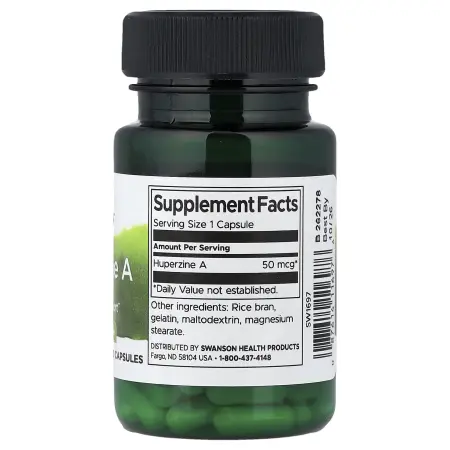 Swanson, Гуперзин A, 50 мкг, 60 капсул
