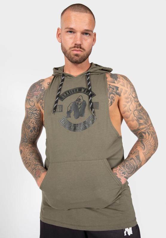 Gorilla Wear Безрукавка Lawrence Hooded Tank Top Army Green