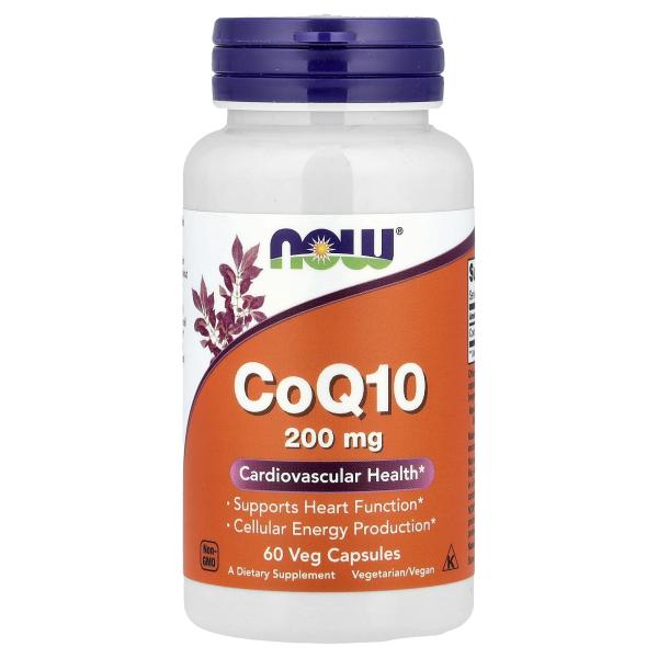 NOW Foods Коэнзим Q10 200 мг 60 капсул