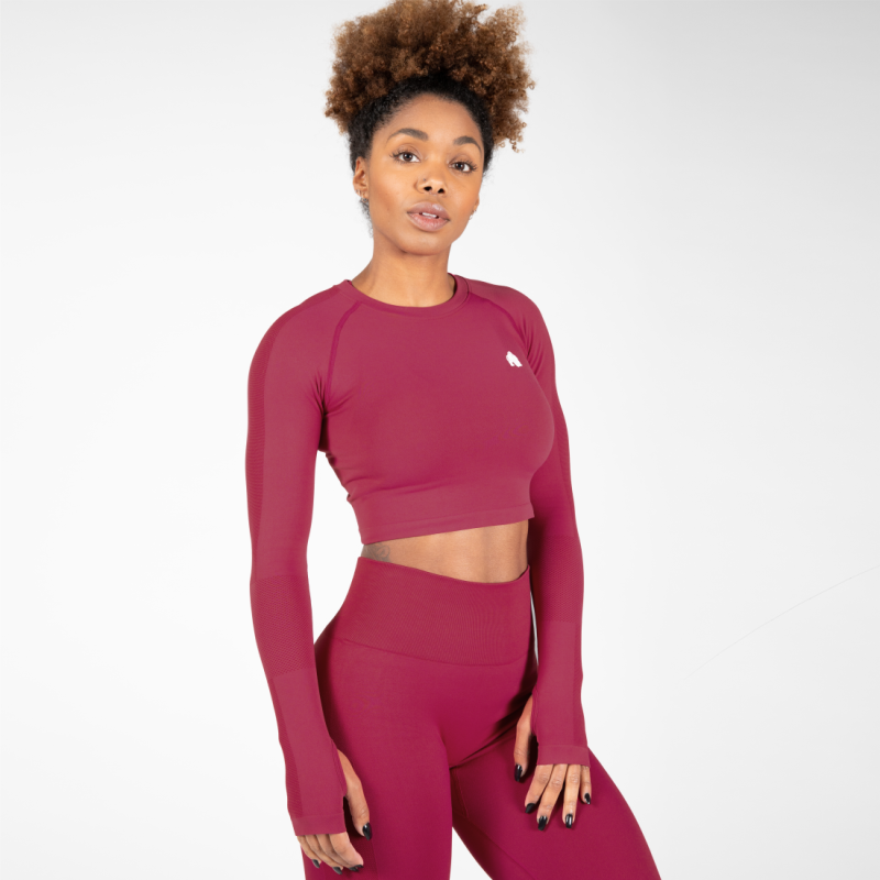 Gorilla Wear Женская кофта Hilton Seamless Longsleeve Fuchsia