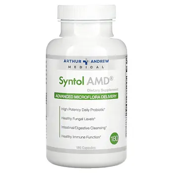 Фото Arthur Andrew Medical Syntol AMD Cредство для здоровой микрофлоры 500 мг 180 капсул