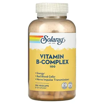 Фото Solaray Комплекс витаминов группы B 100 капсул