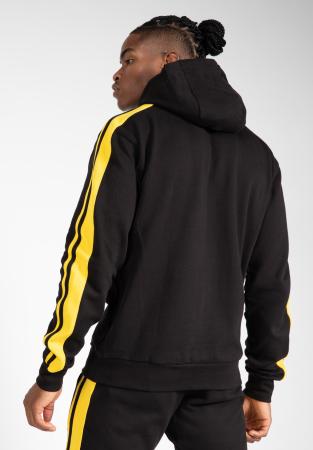 Gorilla Wear Кофта Banks Oversized Hoodie Black/Yellow