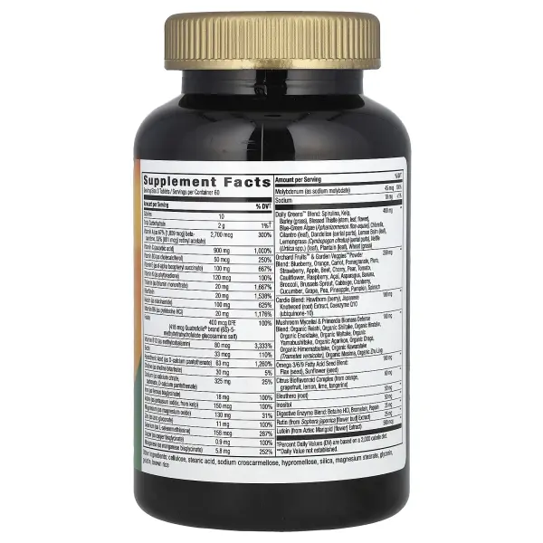 Nature's Way, Живой! Полный мультивитаминный комплекс для взрослых Max3 Potency, с железом, 180 табл