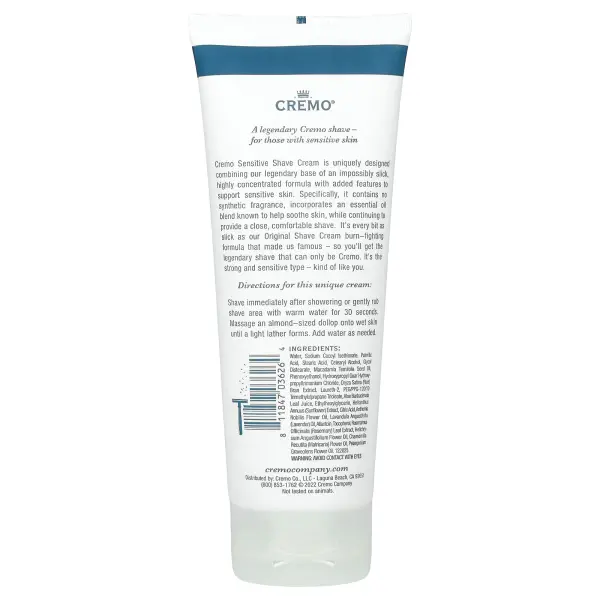 Cremo, крем для бритья, для чувствительной кожи, 177 мл (6 жидк. унций)