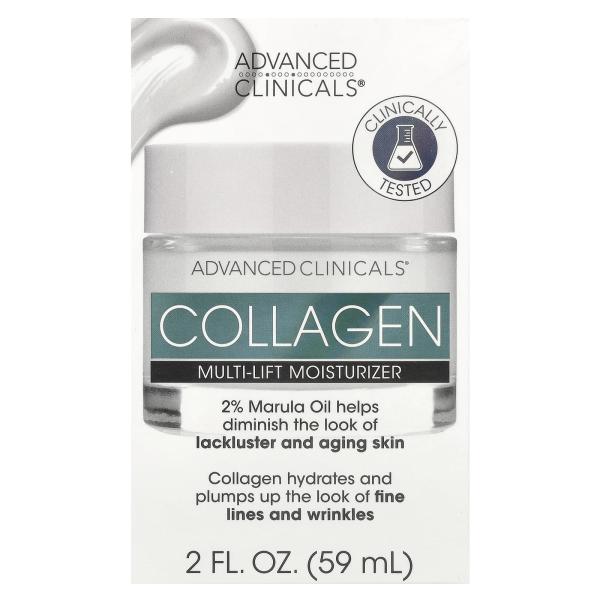 Advanced Clinicals, Collagen, увлажняющее средство Multi-Lift, 59 мл (2 жидк. унц.)