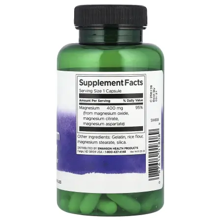 Swanson, Комплекс тройного магния, 400 мг, 100 капсул