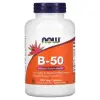 NOW Foods, B-50, 250 растительных капсул – оригинальная продукция AthleticFuel