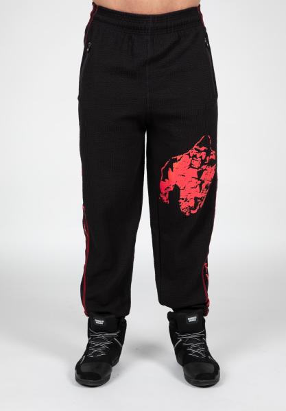 Gorilla Wear  Buffalo Old School Workout Pants Black/Red