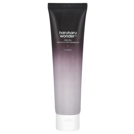 Haruharu, Wonder, Black Rice Moisture 5.5, мягкий очищающий гель, без запаха, 100 мл (3,38 жидк. унц