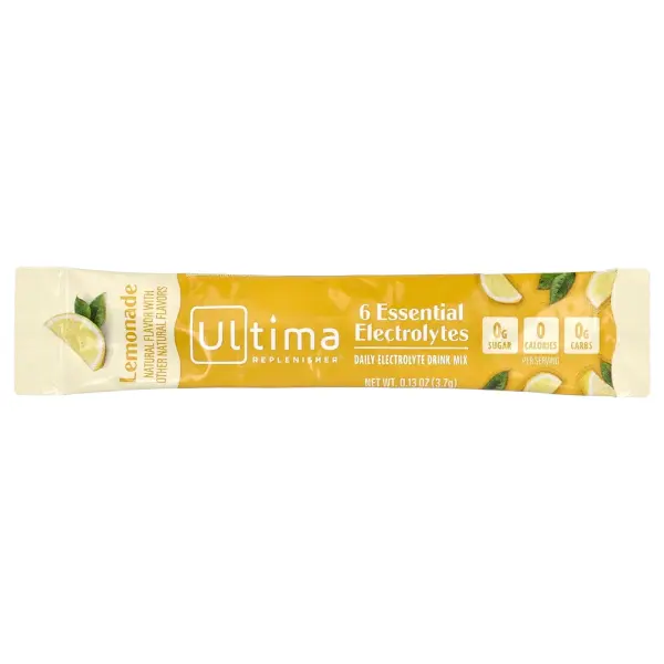 Ultima Replenisher, смесь для приготовления электролитического напитка, со вкусом лимонада, 20 стико